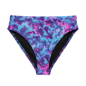 Neon Clouds high-waisted bikini bottom