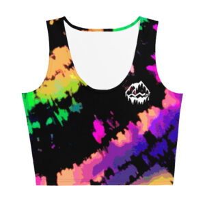 Black Tie Dye Crop Top