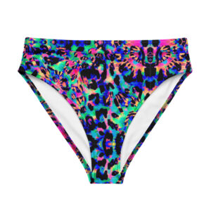 Night Leopard high-waisted bikini bottom