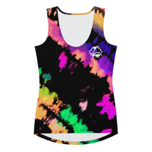 Black Tie Dye Stretchy Tank