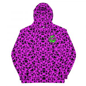Purple Hologram Fleece Hoodie