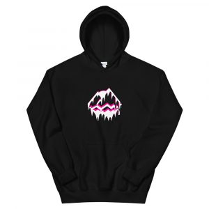 SS Pink Drip Fleece Hoodie